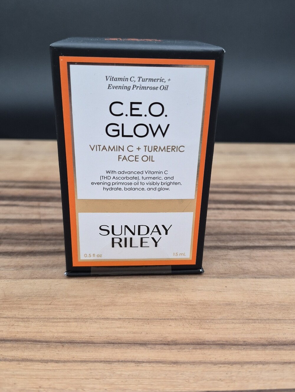 Sunday Riley C.E.O. Glow Vitamin C + Turmeric Face Oil, 15ml, Sealed, BNIB